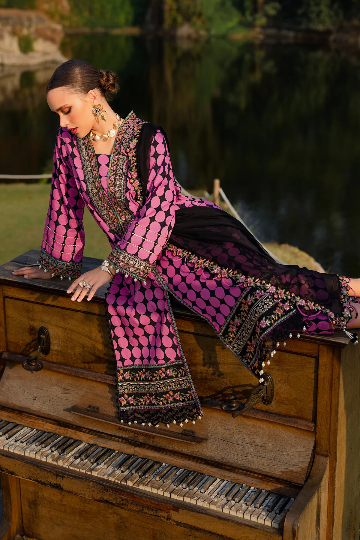 CHARIZMA QARA | 3-PC Unstitched Festive Edit Lawn Collection