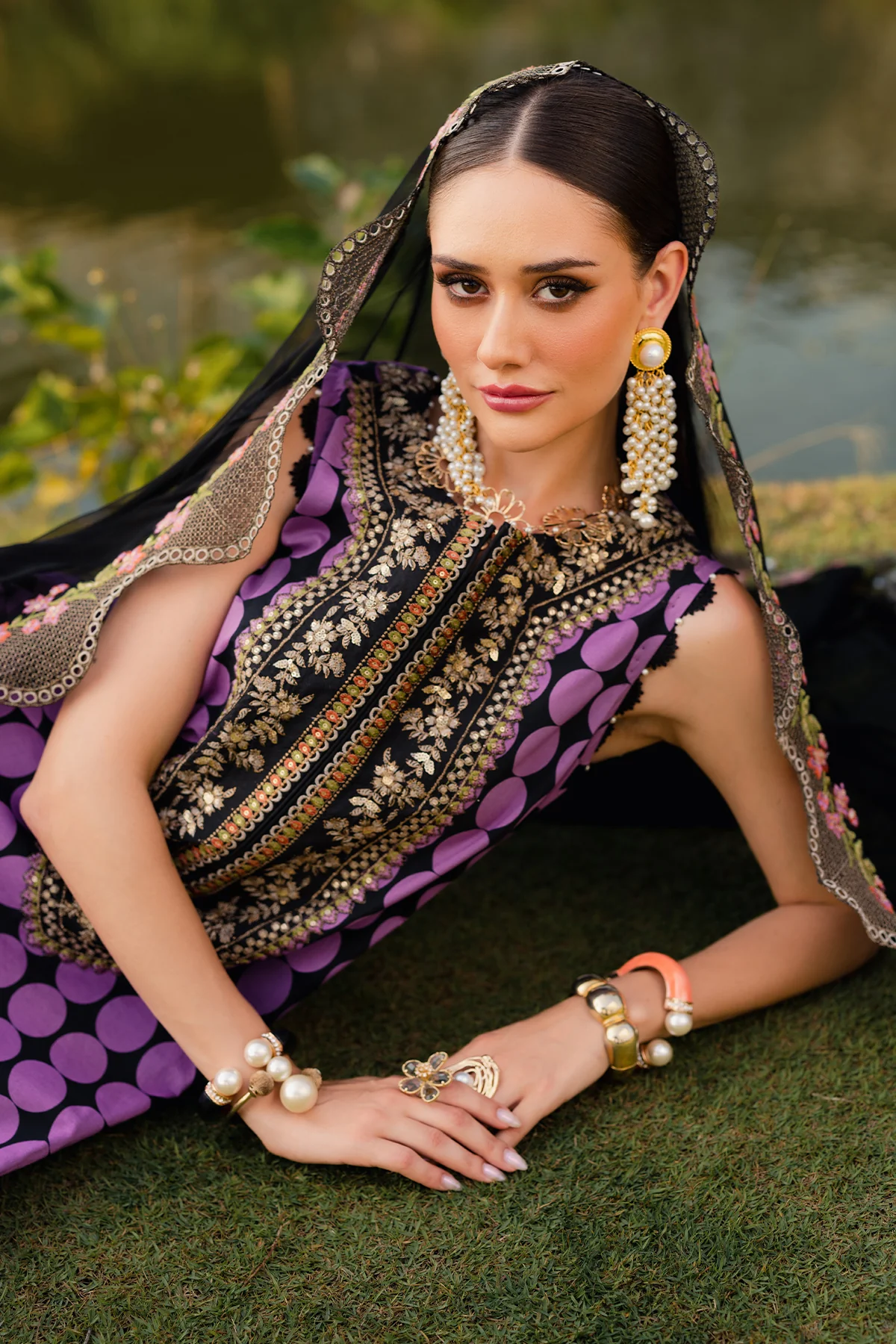 CHARIZMA QARA | 3-PC Unstitched Festive Edit Lawn Collection