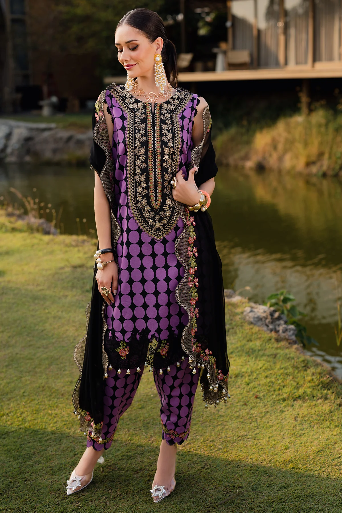 CHARIZMA QARA | 3-PC Unstitched Festive Edit Lawn Collection