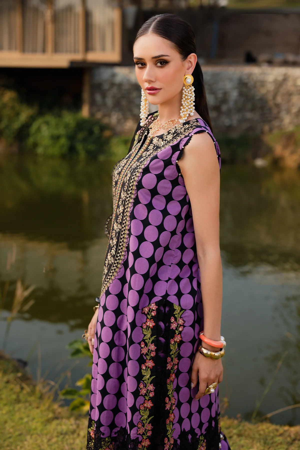 CHARIZMA QARA | 3-PC Unstitched Festive Edit Lawn Collection