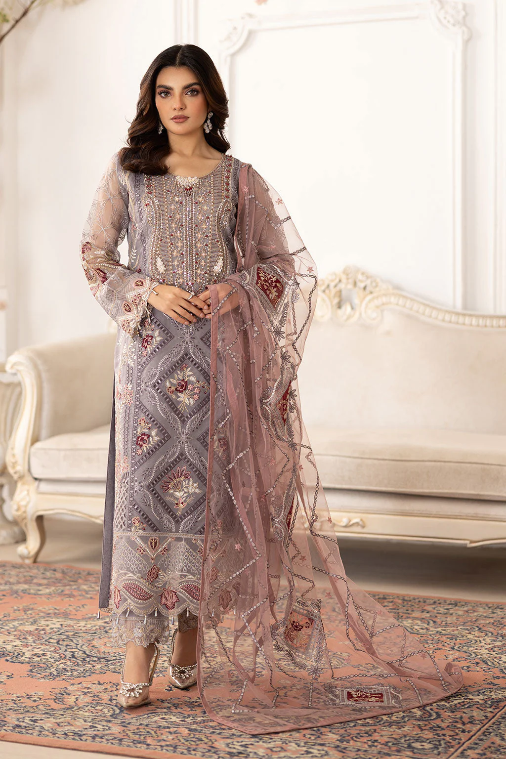 Ramsha Dastoor Collection’s Unstitched 3-piece suit