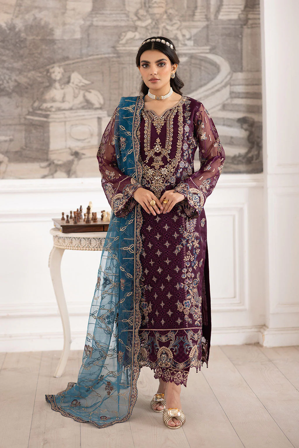Ramsha Dastoor Collection’s Unstitched 3-piece suit (007)
