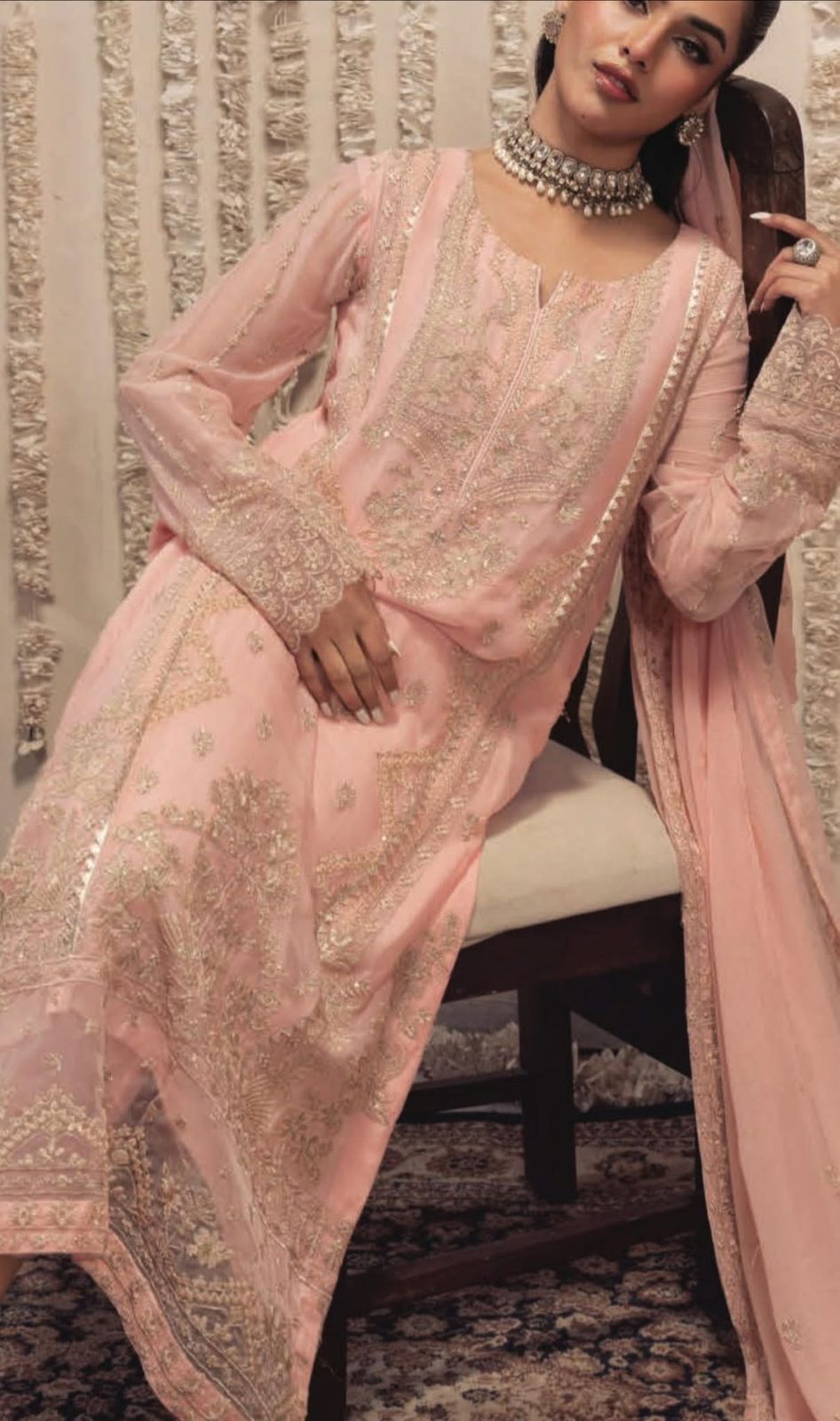 Mehfil Collection’s Unstitched 3-piece suit (003)