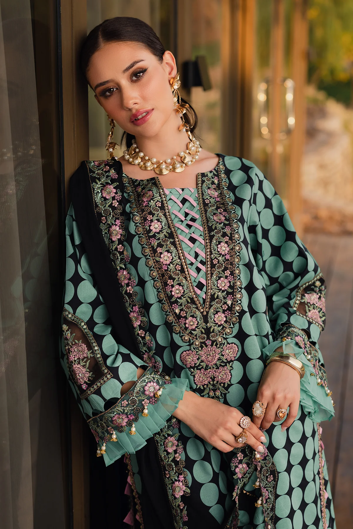 CHARIZMA QARA | 3-PC Unstitched Festive Edit Lawn Collection