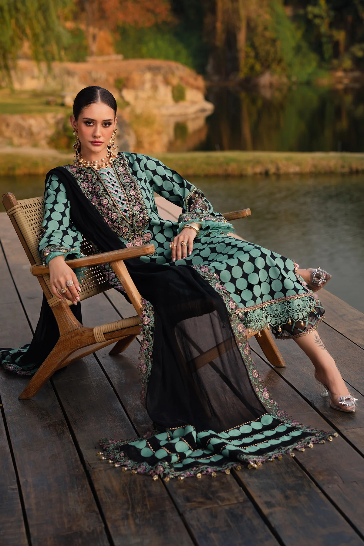 CHARIZMA QARA | 3-PC Unstitched Festive Edit Lawn Collection