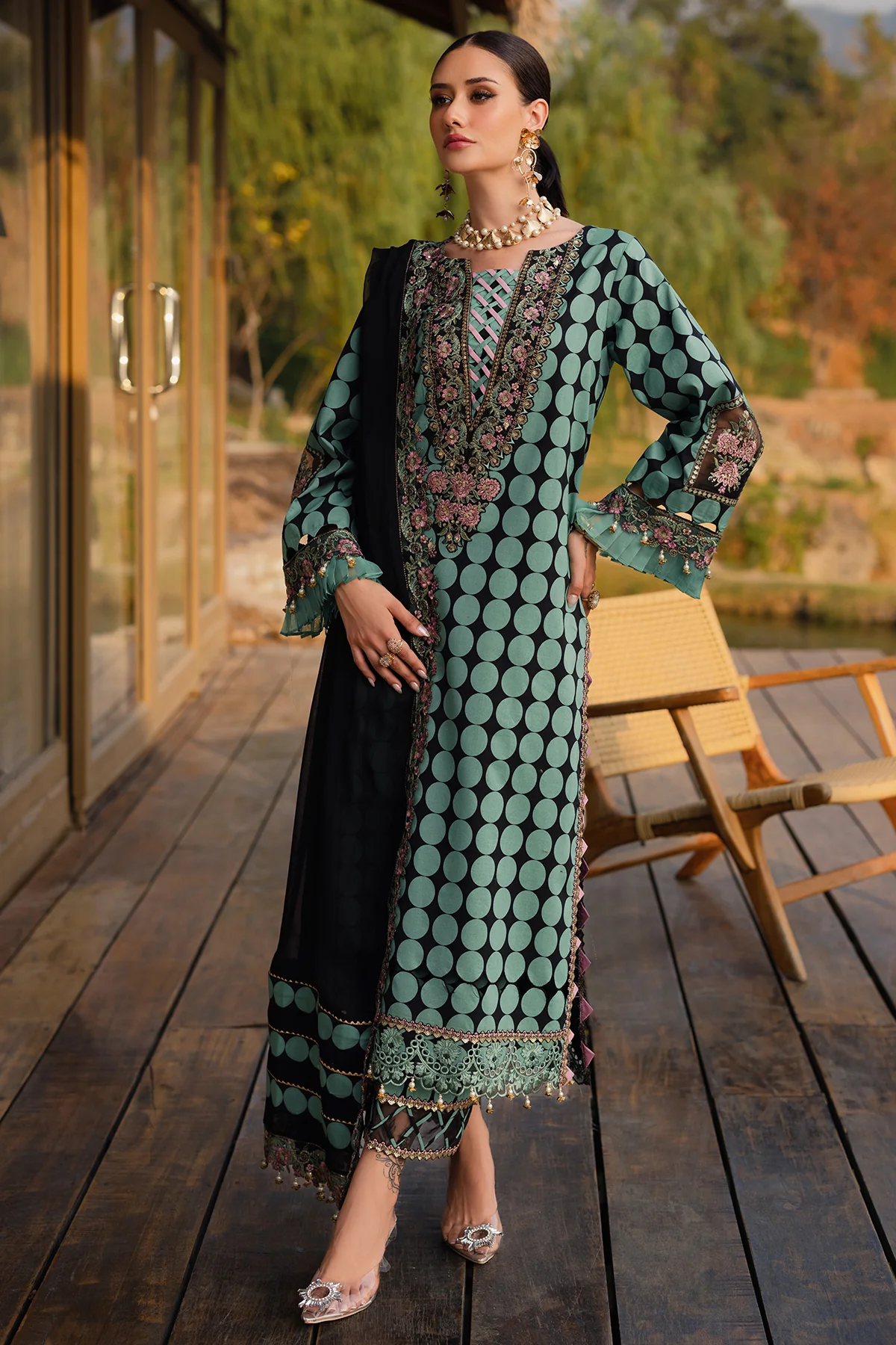 CHARIZMA QARA | 3-PC Unstitched Festive Edit Lawn Collection