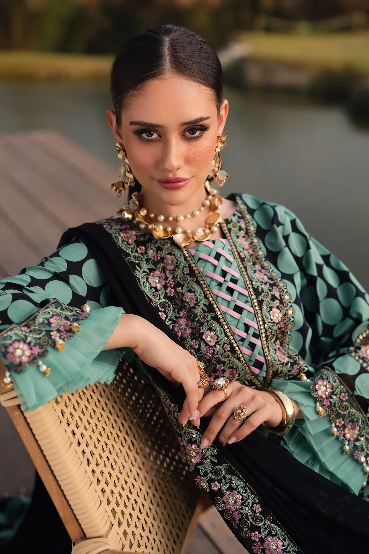 CHARIZMA QARA | 3-PC Unstitched Festive Edit Lawn Collection