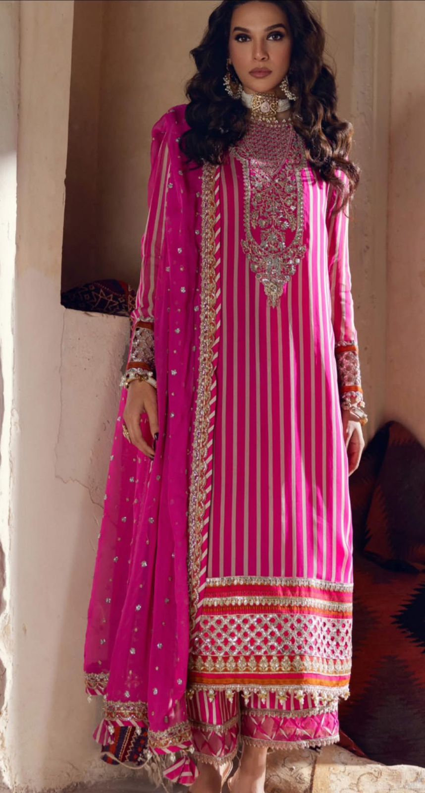 Charizma Collection’s Unstitched 3-piece suit (004)