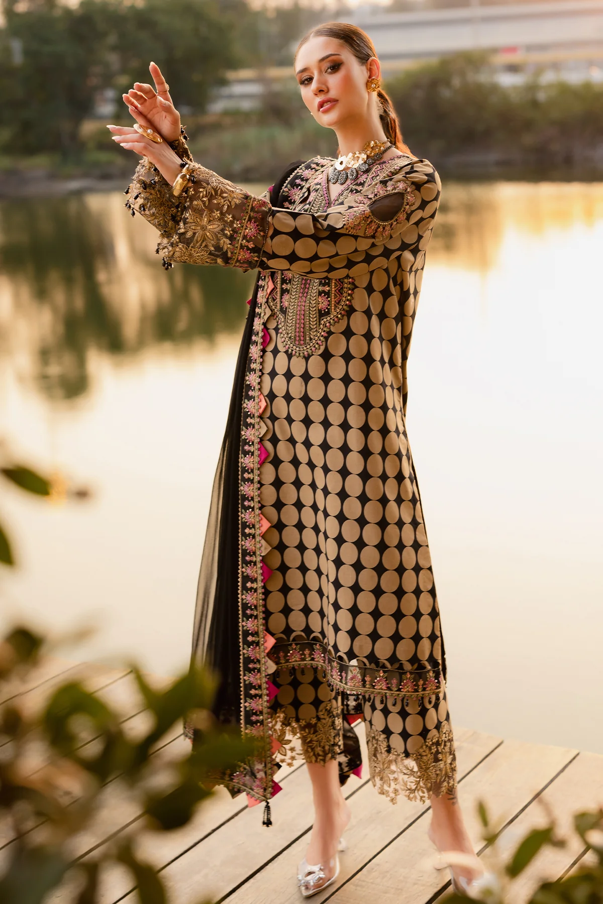CHARIZMA QARA | 3-PC Unstitched Festive Edit Lawn Collection