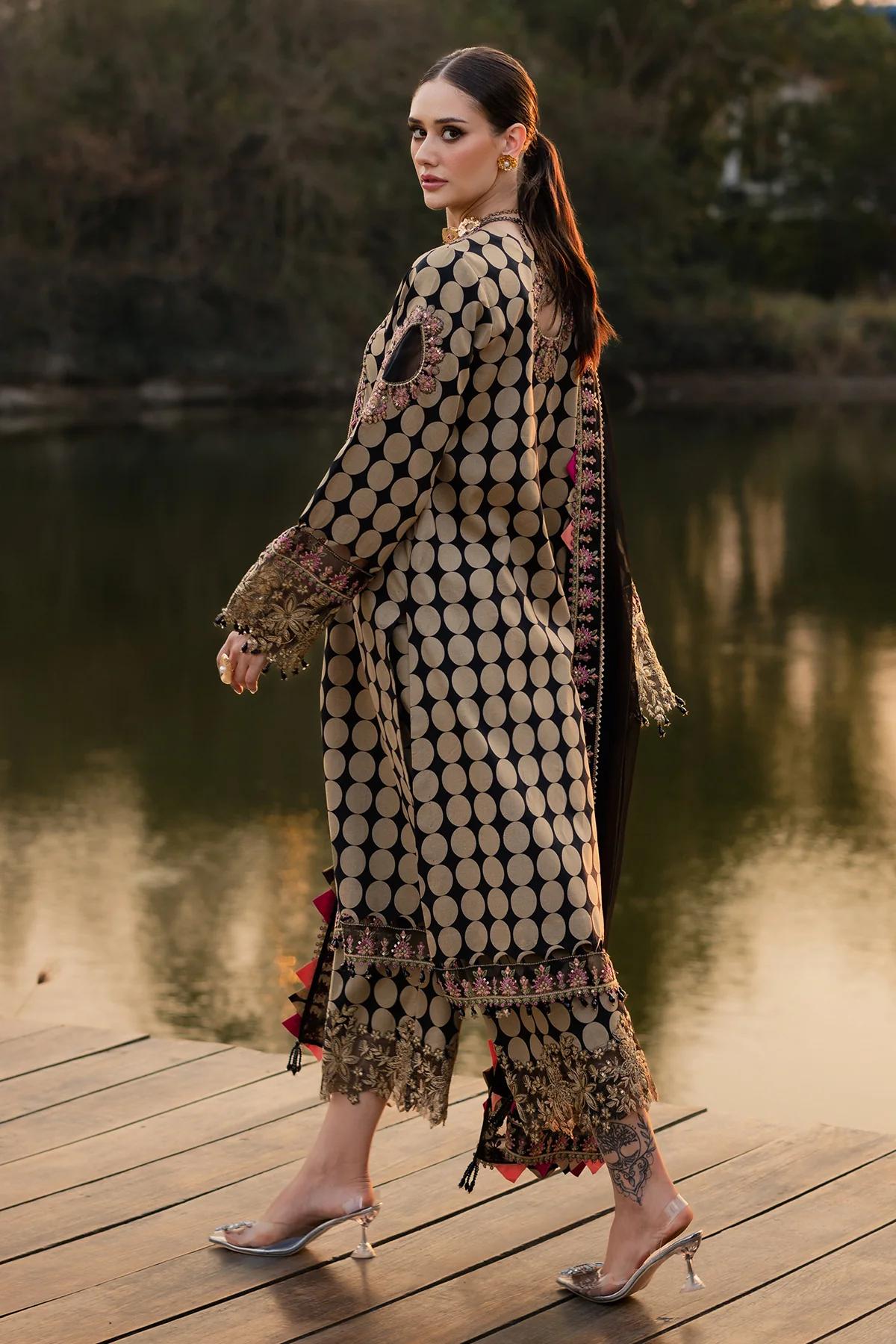 CHARIZMA QARA | 3-PC Unstitched Festive Edit Lawn Collection