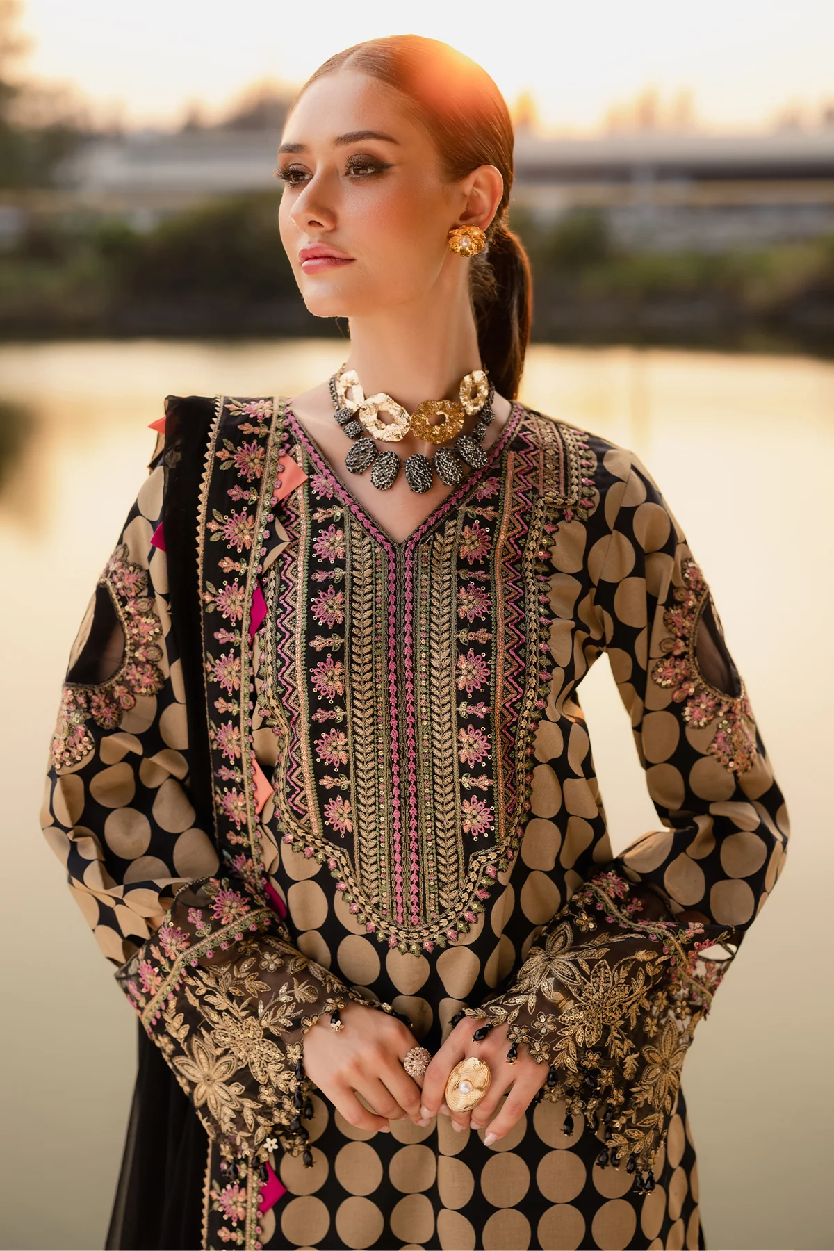 CHARIZMA QARA | 3-PC Unstitched Festive Edit Lawn Collection